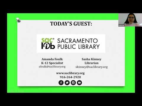 Virtual Parent Information Exchange Meeting featuring Sacramento Public Library